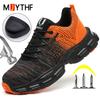 Lightweight Safety Shoes Men 6 Colour Work Sneakers For Men Women Steel Toe Shoes Puncture-Proof Protection Shoes Security Boots