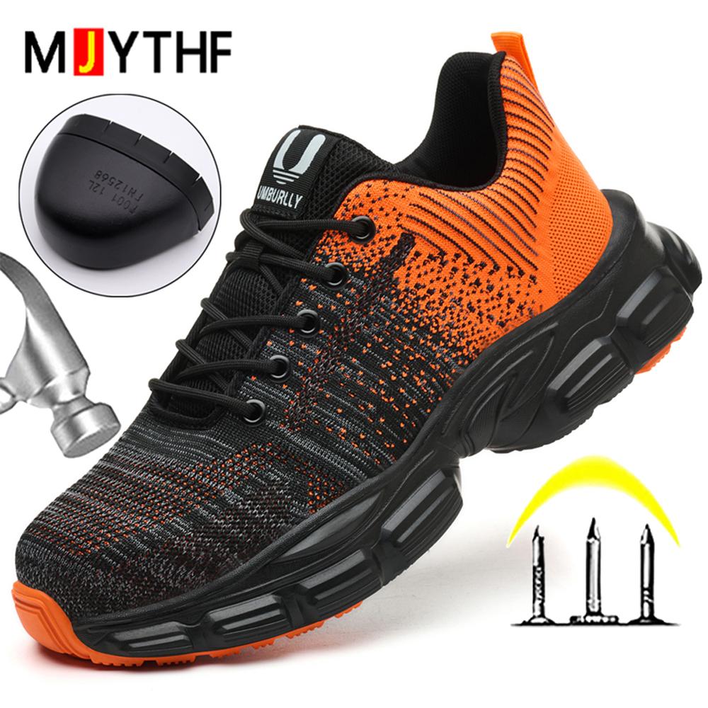 Lightweight Safety Shoes Men 6 Colour Work Sneakers For Men Women Steel Toe Shoes Puncture-Proof Protection Shoes Security Boots