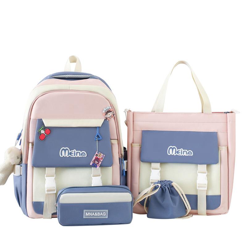 Schoolbag Female Junior High School Student Backpack Student Large Capacity Schoolbag