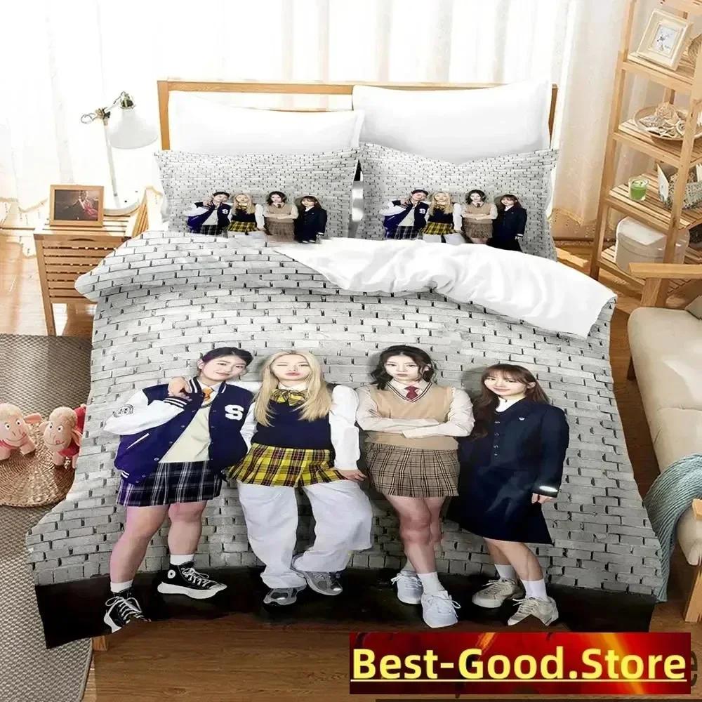 KPOP FIFTY FIFTY Merch Cupid Album Bedding Set Duvet Cover Sheet Printed Pillowcase Bed Full Queen King Size Comforter Bedroom