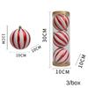 3/2/1Pcs Pumpkin Balls Christmas Tree Ornament Plastic DIY Crafts Painted Christmas Gifts Boxes Pendant Hanging Ornament
