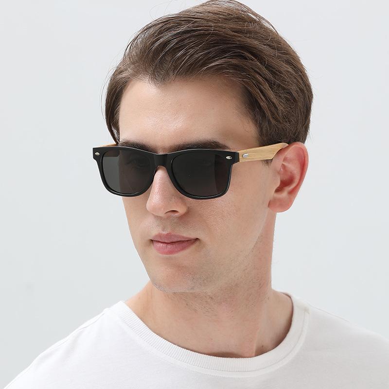 Bambusové sluneční brýle Dřevěné sluneční brýle Unisex Rýžové hřebíčky Bambusové brýle Lze potisknout logem