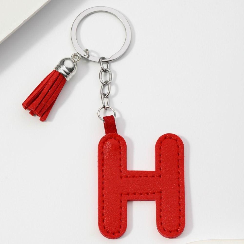 Key Ring PU 26 Letter Key Chain Keys Organizer Business Key Holder Alphabet Car Key Buckle  Women