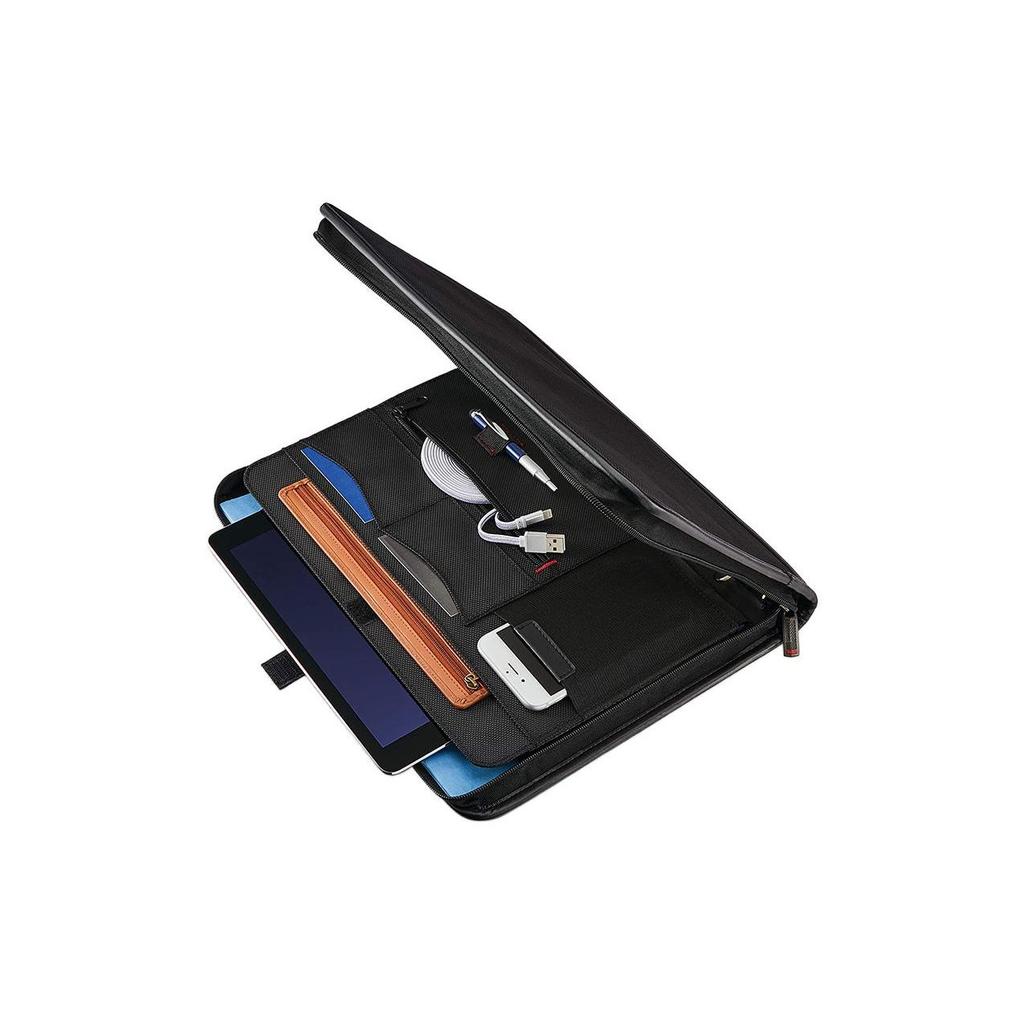 Samsonite Solid Color Business Metal Logo Envelope Bag Document Folder Briefcase Unisex bags Black 116466