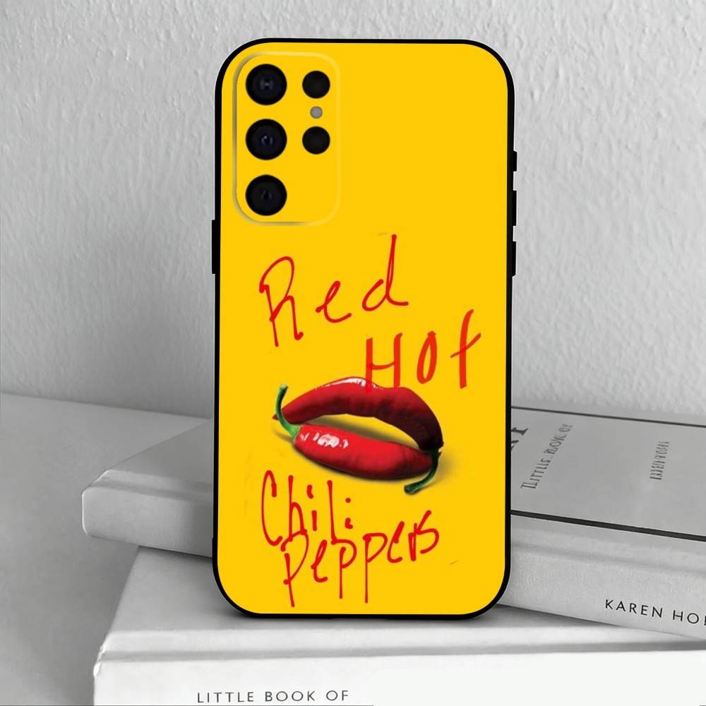 U-Unforgettable Red Hot Chili P-Peppers Bnd Phone Case For Samsung S25,S24,S21,S22,S23,S30,Ultra,S20,Plus,Others Soft Black Case