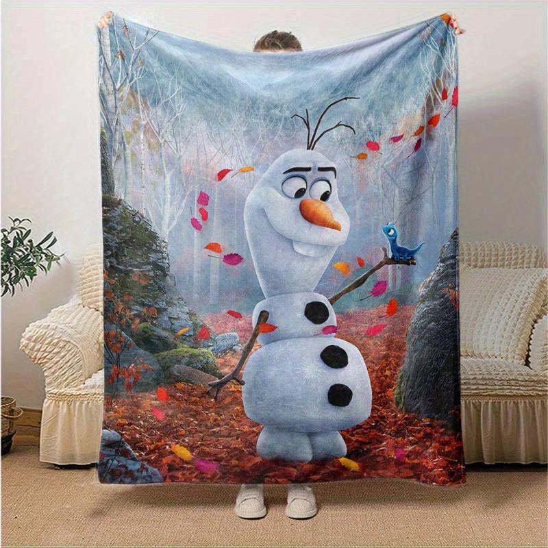 1pc, Disney Frozen II Olaf Blanket Perfect for Home Decor, Outdoor, Gift Idea, Flannel Throw, Bedroom, Living Room, Travel, Camping, Car Use
