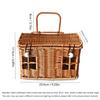 Vintage Imitation Rattan Woven Storage Basket Wedding Birthday Gift Box Bridesmaid Companion Storage Box Multi Functional Box