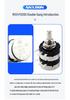 Dual-Gang Carbon Film Potentiometer: RV24YG20S, Variable Frequency Speed Control with B102/202/502 Knob Scale, Available In 5K/20K Ohm.