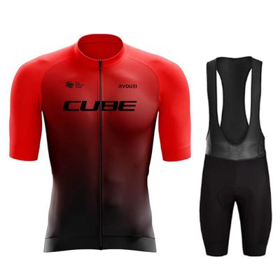 2026 Summer Breathable Rvouei Cube Team Quick Drying Cycling Jersey Set Summer Clothing MTB Bike Uniform Maillot Ropa Ciclismo Hombre Bicycle Suit