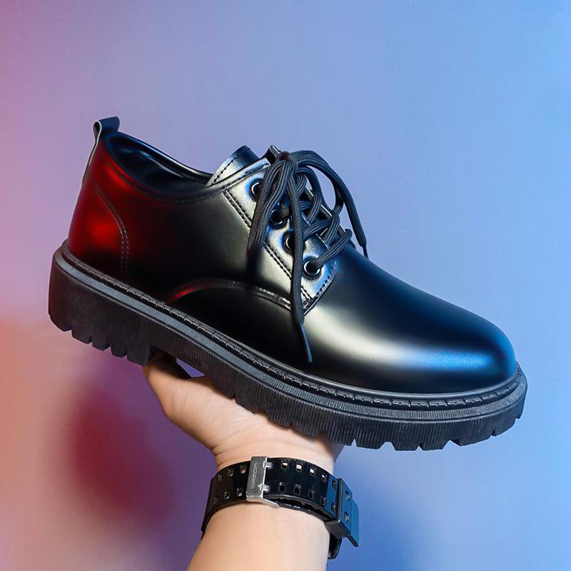 

Business leather shoes men s summer 2025 new youth British style student suit men s round-toe casual trendy shoes 39