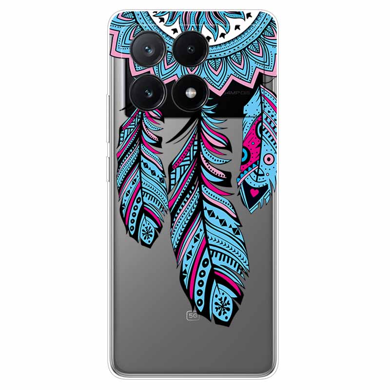 For Xiaomi Poco X6 Pro Case Transparent Cute Soft Silicone TPU Coque for Poco X6 / X6 Pro 5G Phone Cover X 6 X6Pro Clear Shells