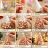 Decorative Bead Tree Assembly Dreamy Beaded Christmas DIY Kit, Handmade Holiday Craft, Multicolor Creative Craft Unique Tabletop Decor for Adults,
