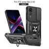 For ZTE Nubia Neo 2 5G Slide Lens Camera Protective Capa For ZTE NubiaNeo2 Neo2 5G Case Magnetic Ring Holder Armor Cover