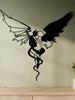 Wrought Iron Angel Devil Wall Decor Minimalist Home Art
