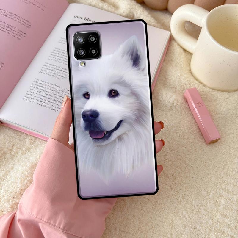 Japanese Spitz Dog Case For Samsung Galaxy A54 A34 A14 A13 A51 A71 A33 A53 A73 A12 A22 A32 A52 A72 A52S Cover