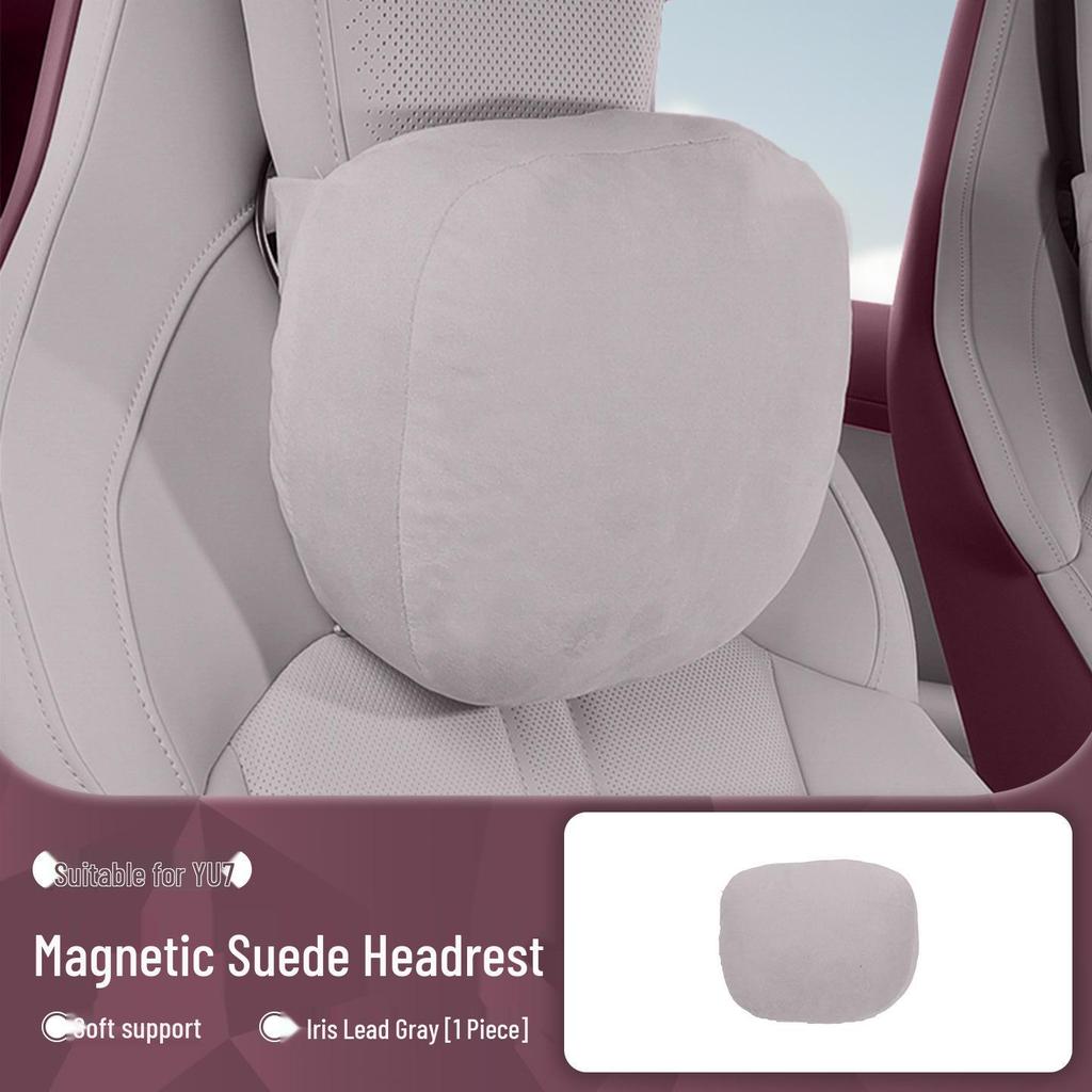Xiaomi YU7 Car Interior Set: Magnetic Headrest, Lumbar Support, Hidden Neck Protector, Seat Cushion, Pillow.