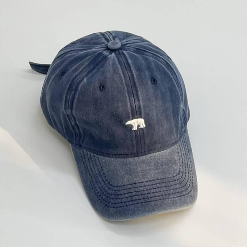 Chic Retro Pink Washed Cotton Duckbill Cap With Embroidery Perfect For Spring And Summer Outdoor Activities