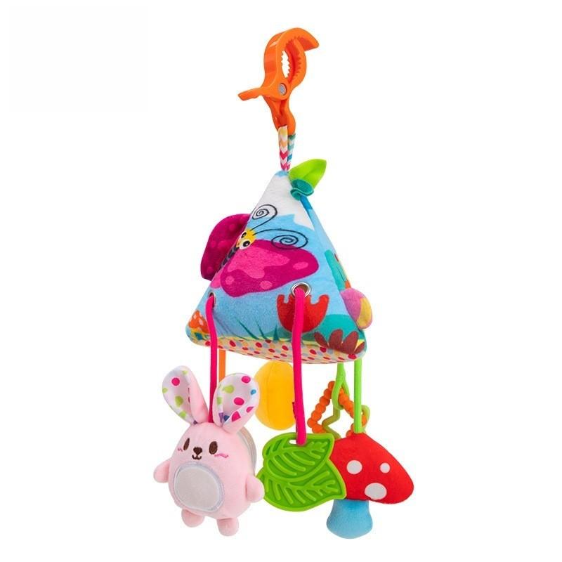 Plush Baby Grab Toy With Rope For Toddler Hand Exercise And Sensory Play
