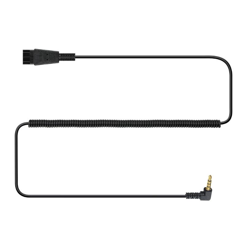 QD Quick Release Phone Line with DC3.5mm Connection Quick Disconnect Cable for Headsets Devices