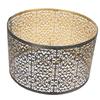 Metal Lampshade E14 E27 Iron Hollow Out Modern Decorative Cylinder Lamp Shade for Table Wall Ceiling Lamp Black and Gold
