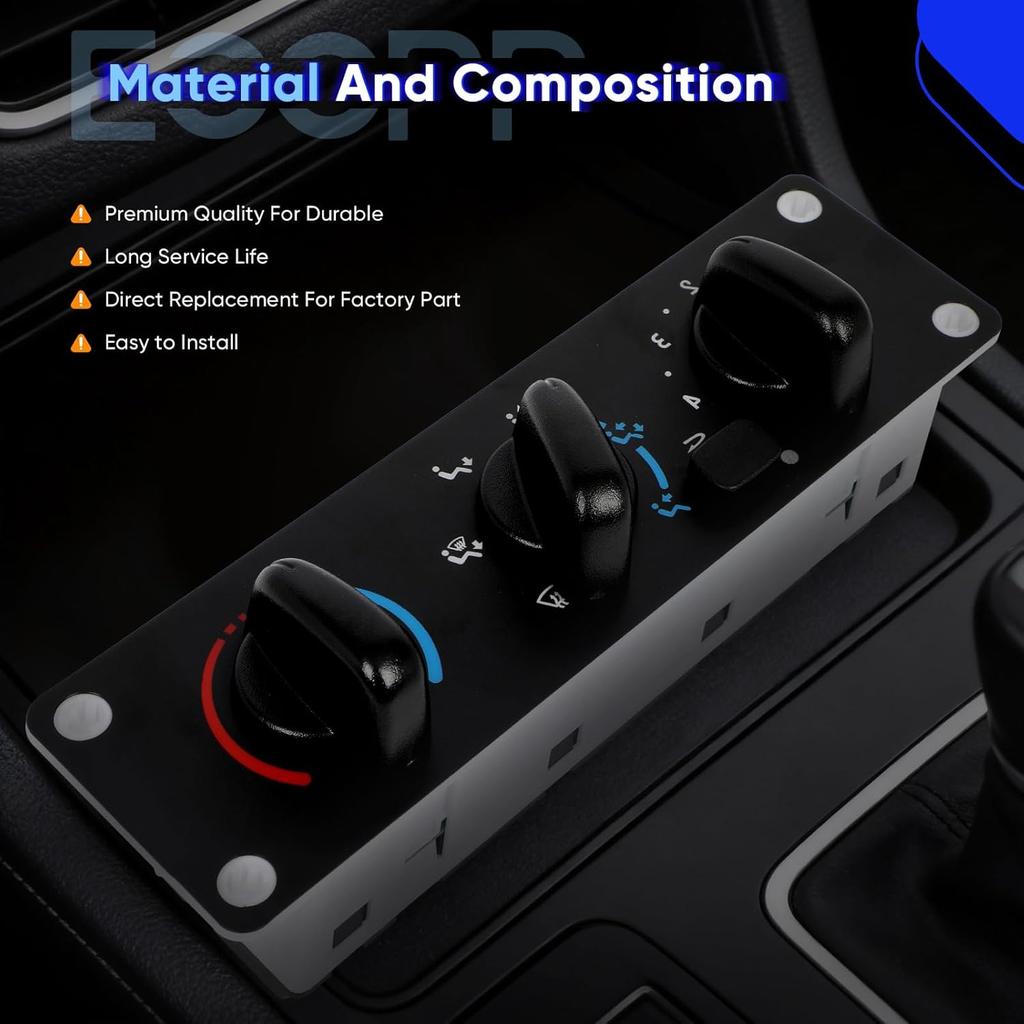 ECCPP 599-008 Climate Control module AC Heater Climate control Panel For Freightliner M2 100: 2002, 2003, 2004, 2005, 2006