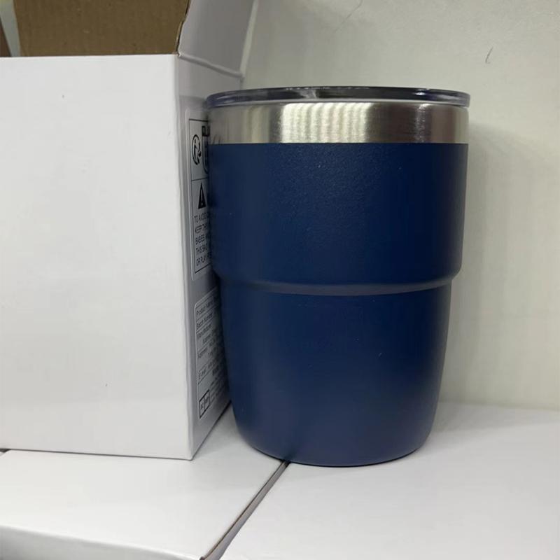 

Термос из нержавеющей стали объемом 8 унций, многоцветная портативная чашка для льда, мини-кружка с двухслойной изоляцией для кофе и крышкой, бутылка для воды CHINA&8oz