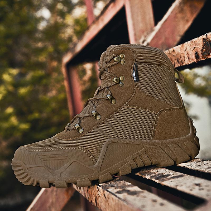 Outdoor Hiking Boots Mid-help Spring, Autumn and Winter New Casual Wear-resistant Sports Actual Combat Tactics Desert Boots