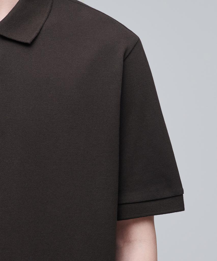 MUSINSA STANDARD Basic Pique Polo Shirt [Dark Brown]