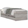 VidaXL Bed Frame with Drawers Sonoma Grey 90x200 Cm 3207348