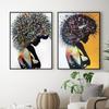 Abstract Woman Colorful Hair Watercolor Canvas Painting Poster Prints Wall Art Pictures for Living Room Home Decoration Cuadros