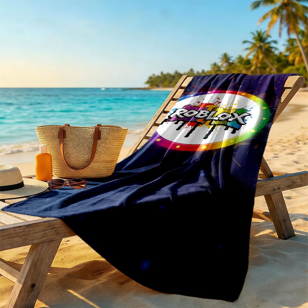 Asciugamano da Spiaggia Roblox Alta Assorbenza & Asciugatura Rapida Confortevole Leggero Perfetto per Viaggiare Yoga Campeggio e Nuoto