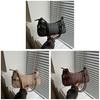 French Fashion Small Designer Pu Handbag With Studded Motorcycle Style For Daily Use