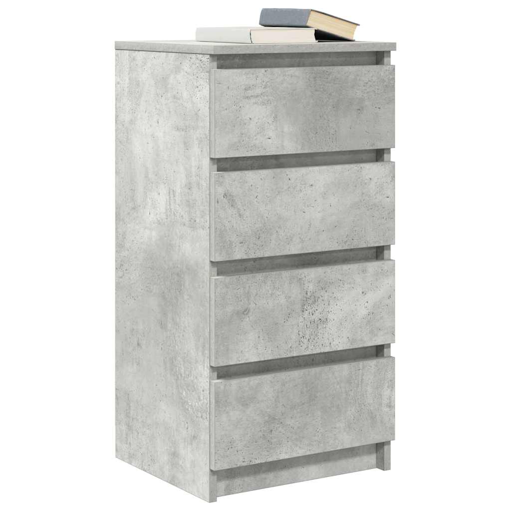 Sideboard Concrete Grey 37.5 x 35 x 76 cm Particleboard