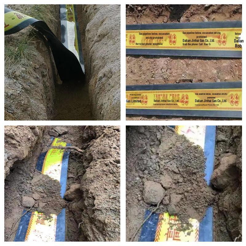 Gas & Water Pipeline PE Warning Board - Anti-Excavation Protection for Underground Cables