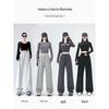 MJ STYLE Women's Loose Straight-Leg Cuffed Sweatpants