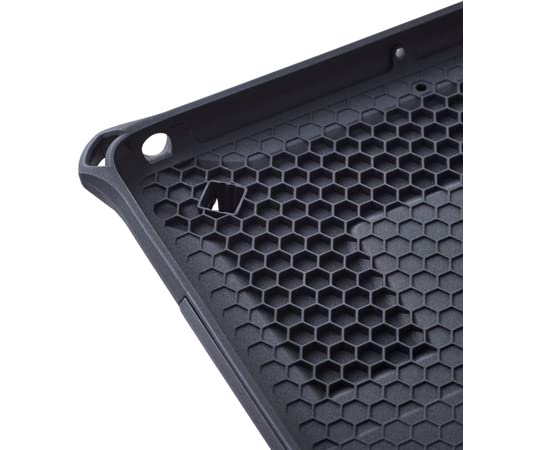 Elecom ZEROSHOCK Full Protection Case for iPad 9th/8th/7th Generation, Shockproof, with Shoulder Strap, Black, TB-A21RHVBK