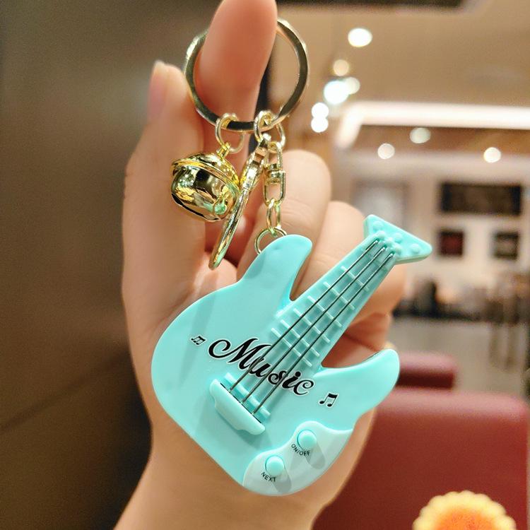 Mini Handheld Guitar Game Keychain Claw Machine Pendant for Kids
