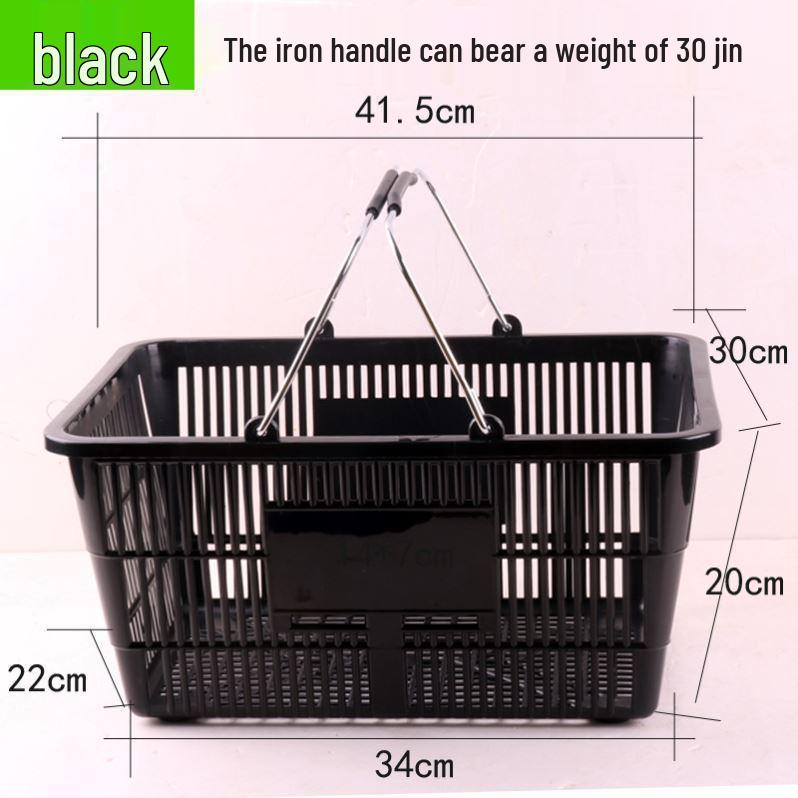 Sturdy Handheld Shopping Basket for Supermarkets and Convenience Stores