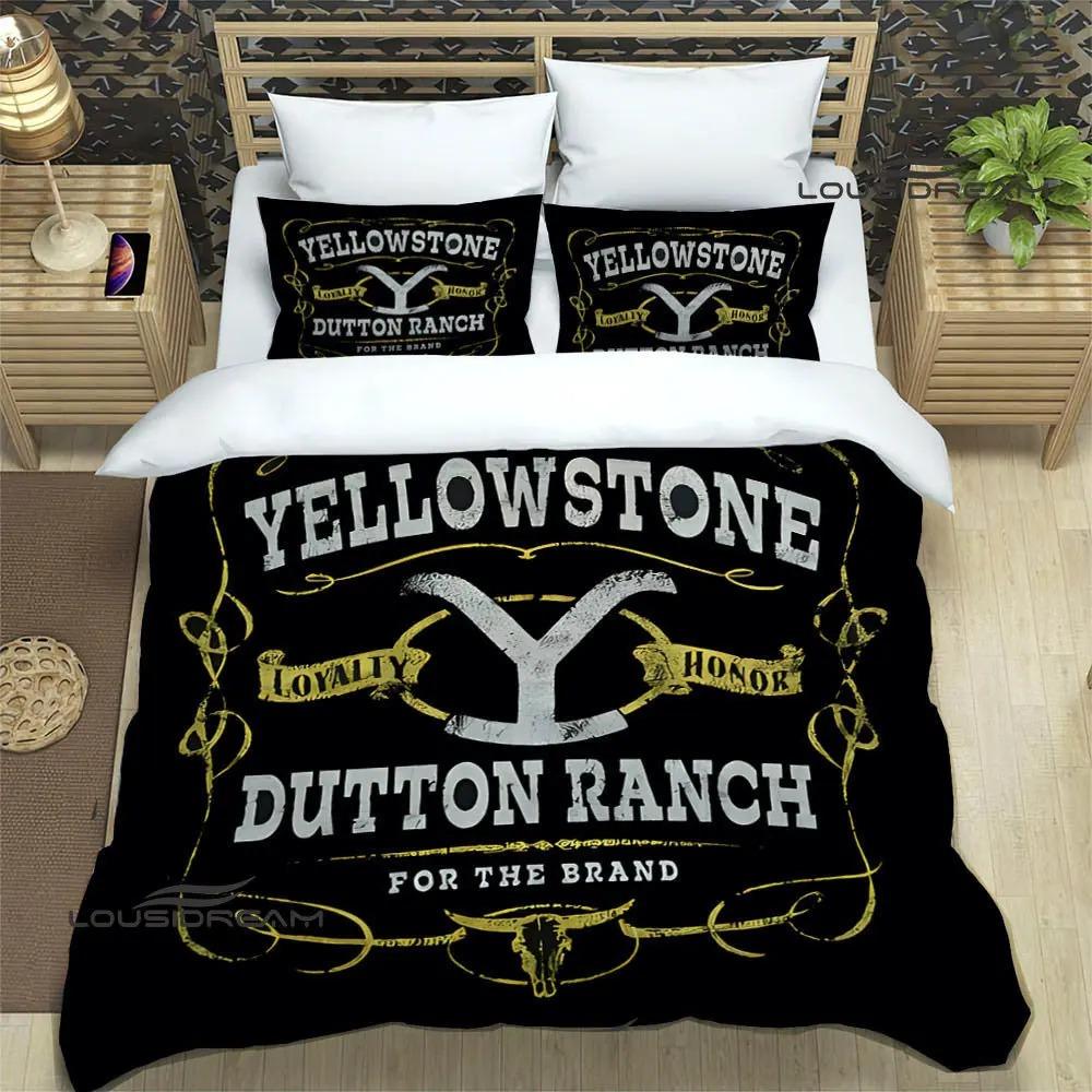 Set Biancheria da Letto Stampati del Film Yellowstone set squisito di biancheria da letto copripiumino set copripiumino set biancheria da letto lusso regalo di compleanno