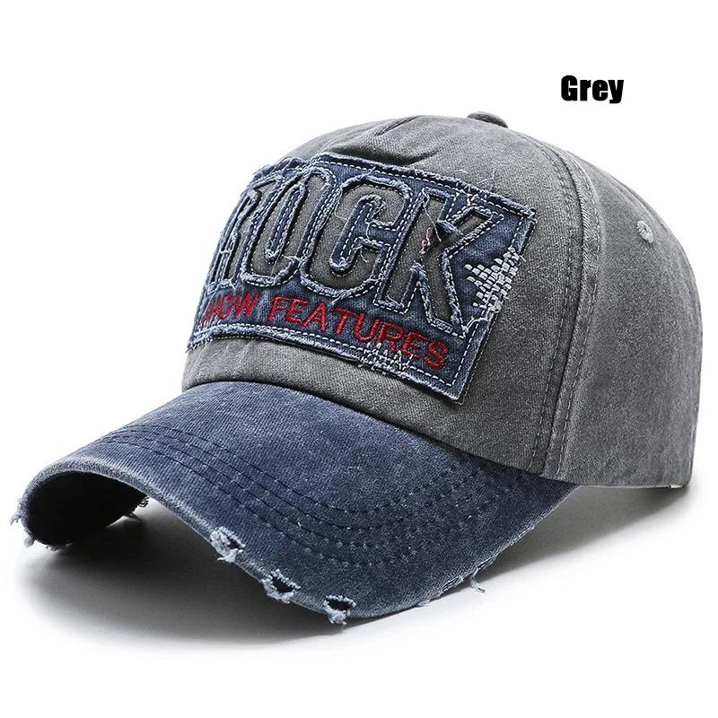Hole Hat Retro Baseball Cap Korean Style Tide Washed Coating Old Duckbill Cap Spring and Autumn Leisure Sun Hat