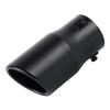 1pc Universal 6.3CM Exhaust Tailpipe Tips Car Accessories Round Angled-mouth Straight Stainless Steel With Single Outlet