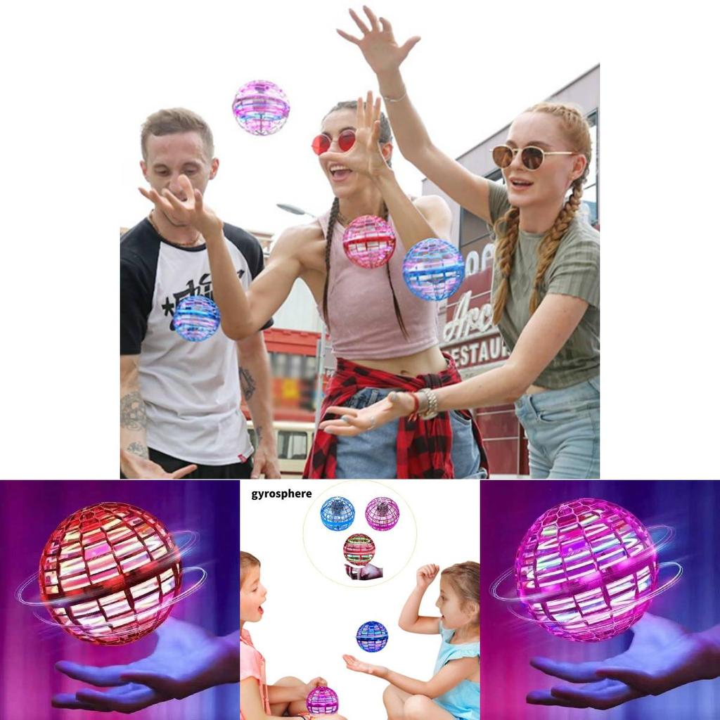 Enchanting Spin Flying Ball Gyroscope Edition Red Water Drop Version With Remote Control