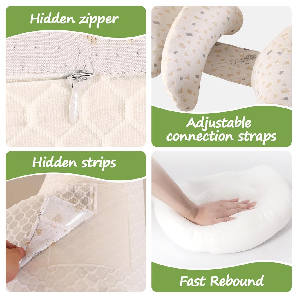 Large Body Pillow, Breathable Full Body Pillow for Side Sleeper Long Bed Pillow