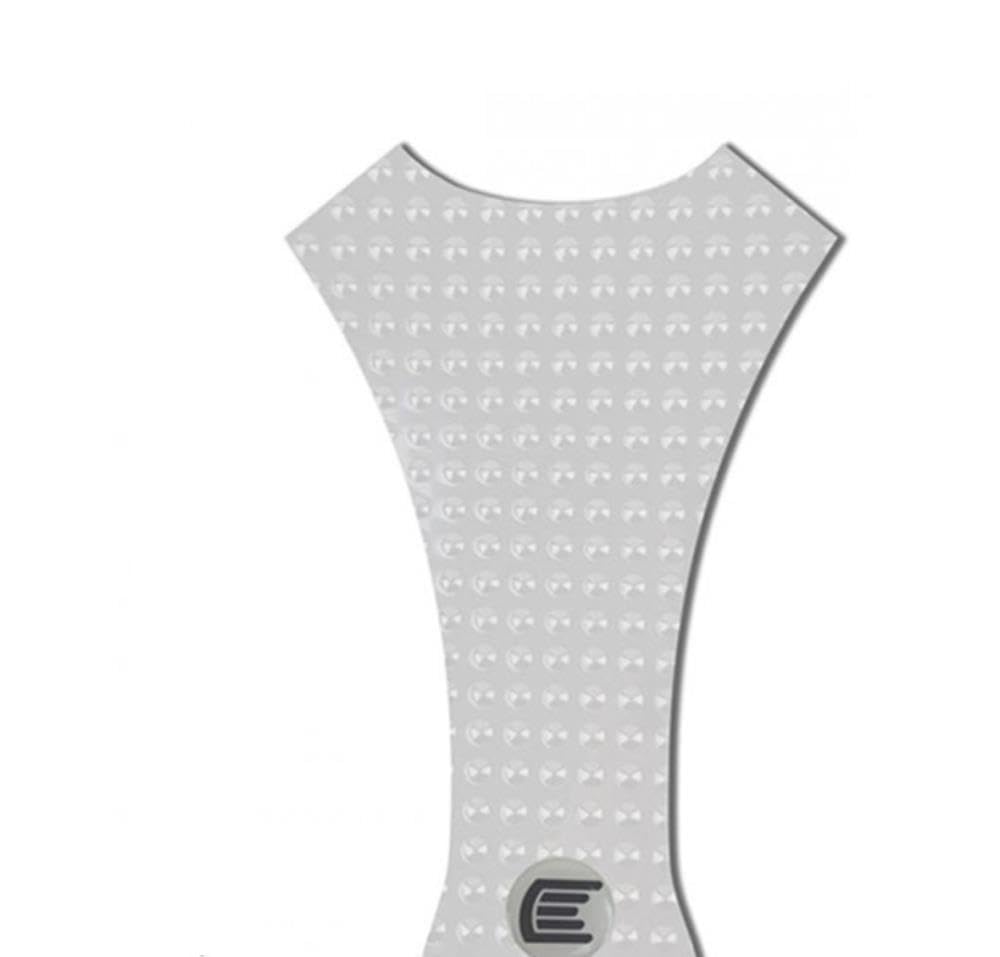 

R&G Easy Grip Tank Grips EVO Clear Centre Tank Pads in Black - Design B RG-EVOCENTREPADBCL