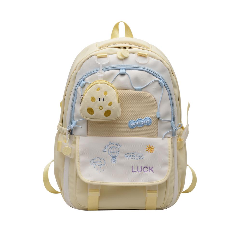 School bag Macaron girl backpack New primary school students large-capacity backpack Female junior high school students High school students