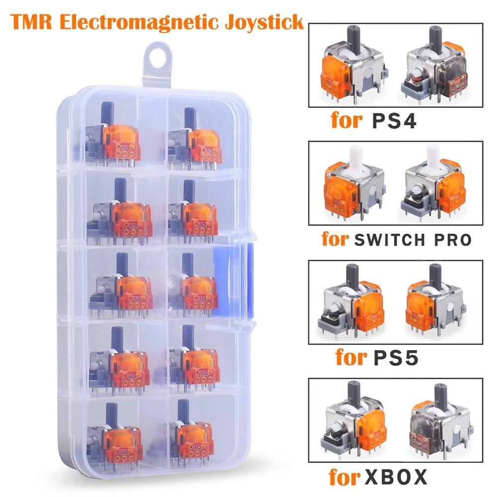10 Stück Anti-Drift TMR Elektromagnetischer Joystick Kohlefilm Rocker Ersatz Controller