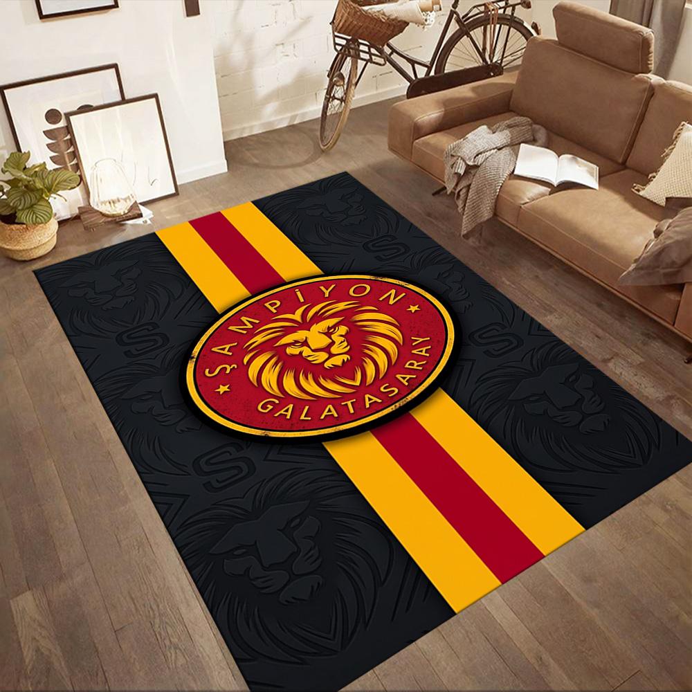 Galatasaray 28 Floor Rug Office Rug Suitable for Study Room Outdoor Entryway Bedrooms Antislip Carpet Office Home Decor Perfect Gift for Women/Men