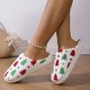 Fashion Christmas Tree Women Slippers Gingerbread Winter Warm Slides Couple Houseshoes Men Bedroom Flat Soft Sole Home Shoes for Gift