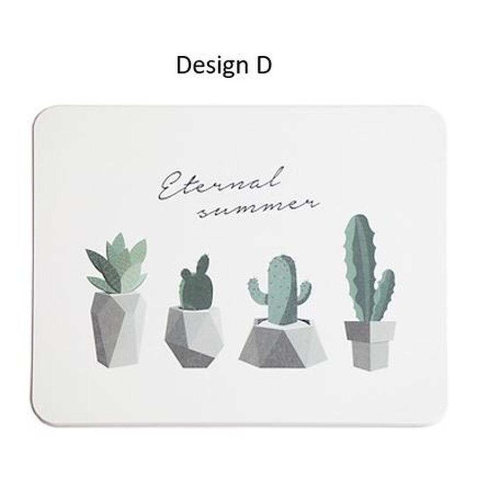 Homlly Marbi Diatomite Extra Absorbent Bathroom Floor Mat (x2pcs)