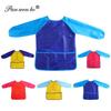 Children's Long Sleeve Waterproof Painting Smock with Velcro Closure